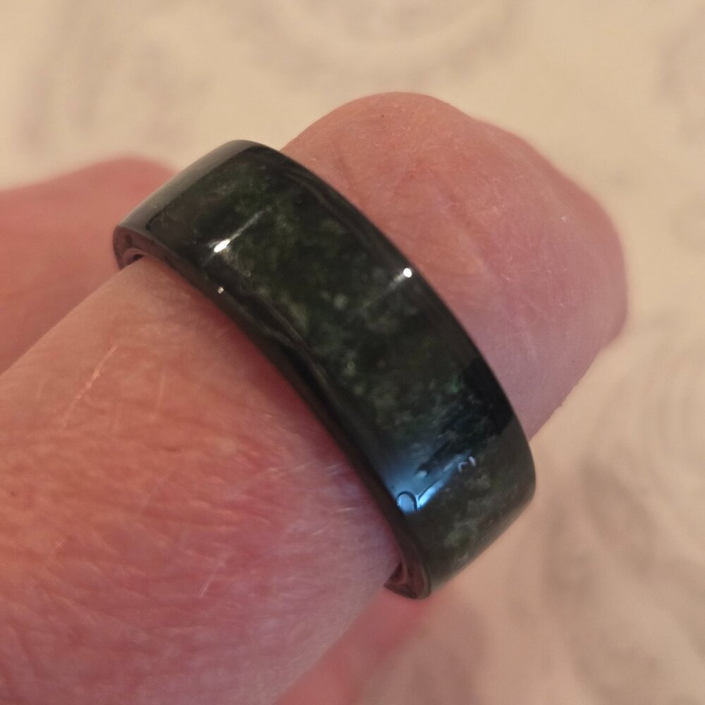 Green and Black Ring